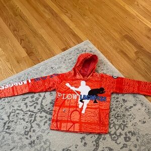 Flow Society Lacrosse Kids Orange Hoodie